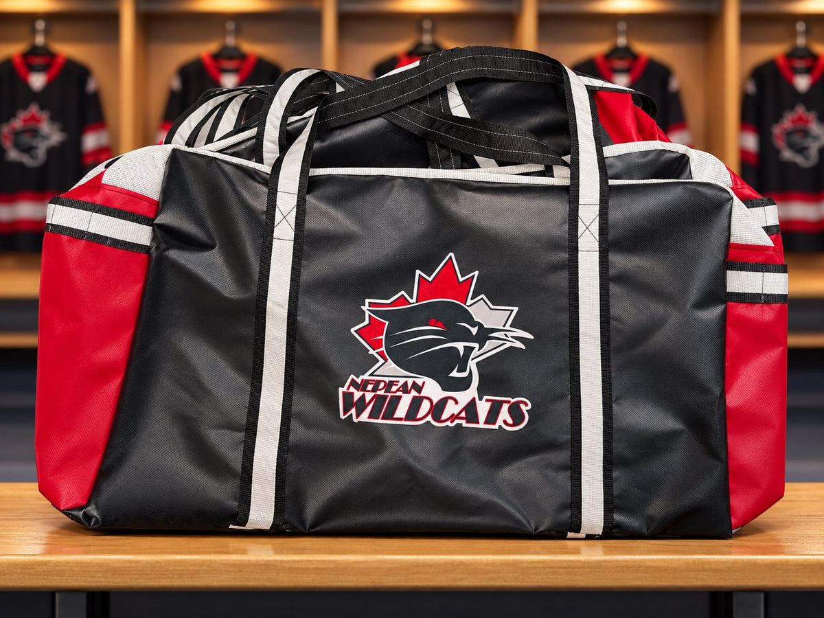 Custom Nepean Wildcats team hockey bag